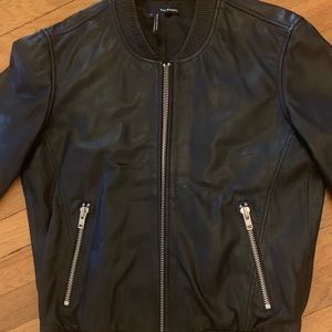 Brand new men’s black leather Kooples jacket